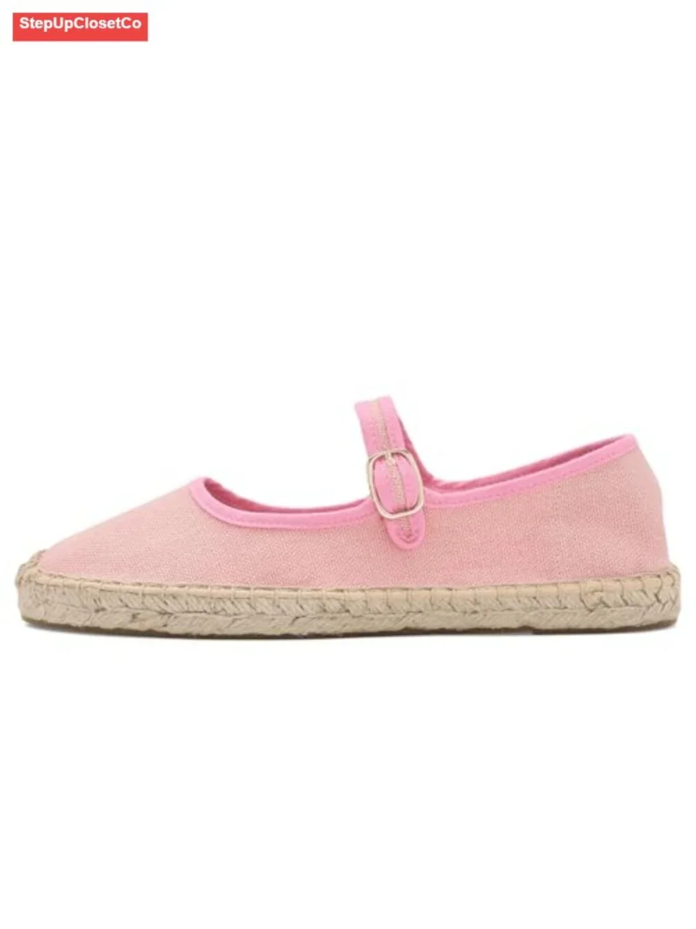 Soludos Mary Jane Espadrille Flat - Cotton Upper, Jute Sole - Women's Casual